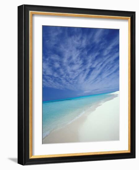 White Sands and Water of Sand Island, Midway Atoll National Wildlife Refuge, Hawaii, USA-Darrell Gulin-Framed Photographic Print