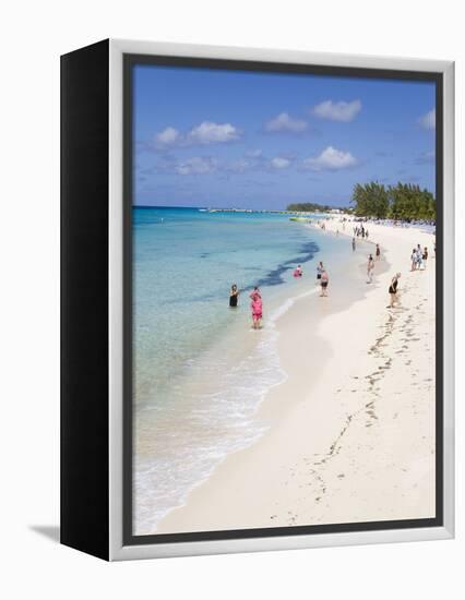 White Sands Beach, Grand Turk Island, Turks and Caicos Islands, West Indies, Caribbean-Richard Cummins-Framed Premier Image Canvas