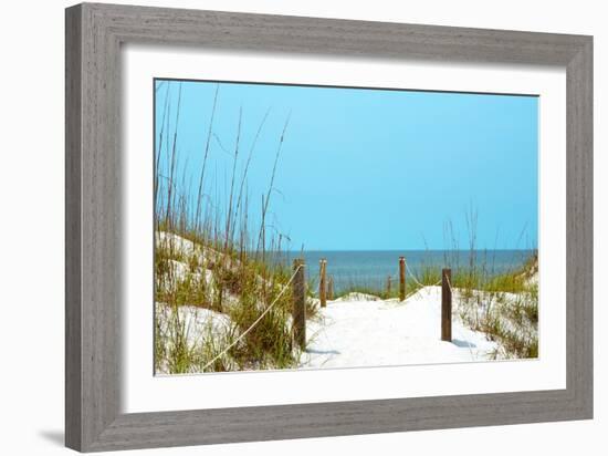 White Sandy Beach I-Gail Peck-Framed Photographic Print