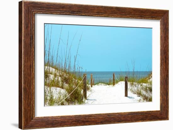 White Sandy Beach I-Gail Peck-Framed Photographic Print