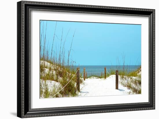 White Sandy Beach I-Gail Peck-Framed Photographic Print