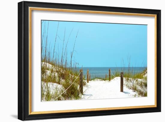 White Sandy Beach I-Gail Peck-Framed Photographic Print