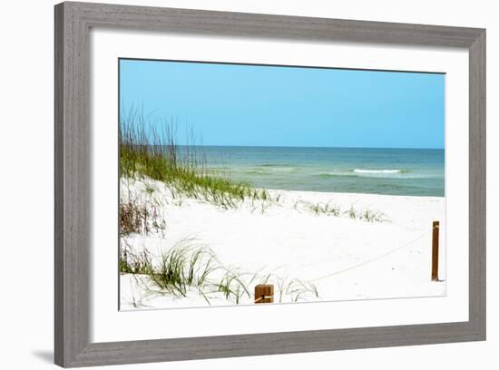 White Sandy Beach II-Gail Peck-Framed Photographic Print