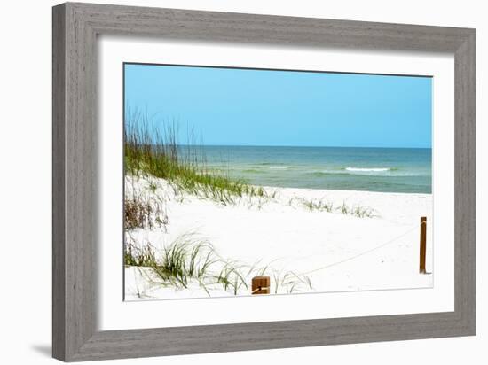 White Sandy Beach II-Gail Peck-Framed Photographic Print