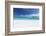 White sandy beach lagoon and island, The Maldives, Indian Ocean, Asia-Sakis Papadopoulos-Framed Photographic Print