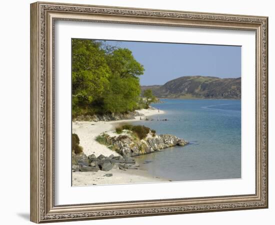 White Sandy Beach, Morar, Highlands, Scotland, United Kingdom, Europe-Gary Cook-Framed Photographic Print