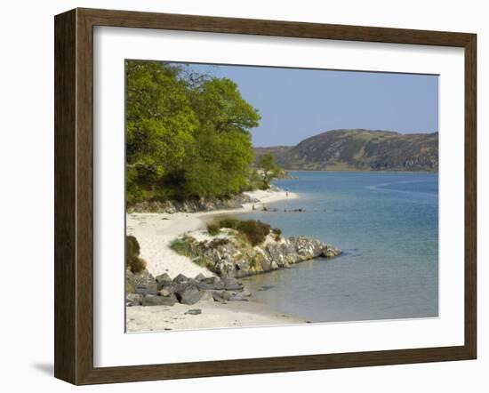 White Sandy Beach, Morar, Highlands, Scotland, United Kingdom, Europe-Gary Cook-Framed Photographic Print