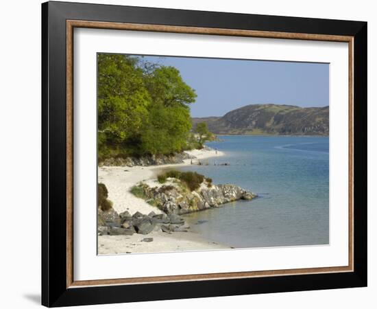 White Sandy Beach, Morar, Highlands, Scotland, United Kingdom, Europe-Gary Cook-Framed Photographic Print