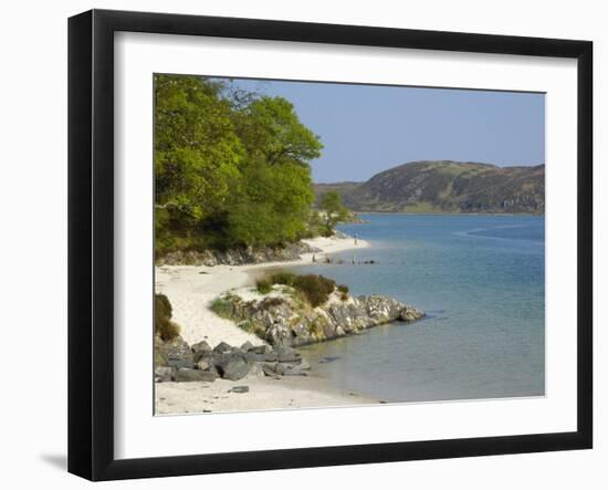 White Sandy Beach, Morar, Highlands, Scotland, United Kingdom, Europe-Gary Cook-Framed Photographic Print