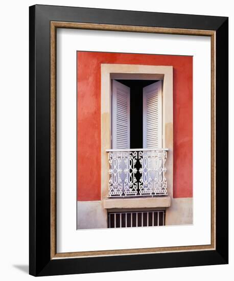 White Shutters, Old San Juan, Puerto Rico-Tom Haseltine-Framed Photographic Print