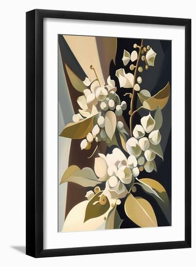 White Snowberry-Lea Faucher-Framed Art Print