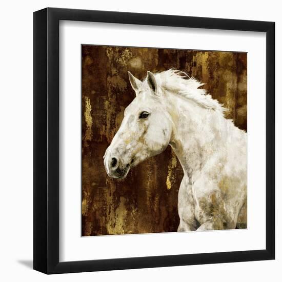 White Stallion-Martin Rose-Framed Art Print