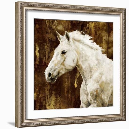 White Stallion-Martin Rose-Framed Art Print