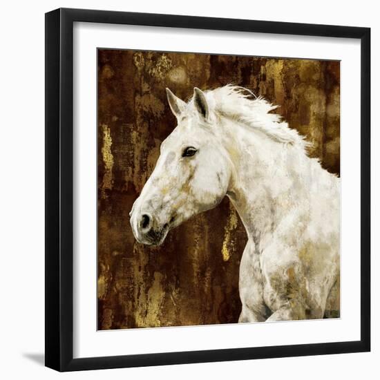 White Stallion-Martin Rose-Framed Art Print