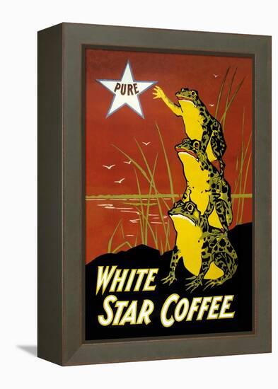 White Star Coffee-U.S. Printing Co-Framed Stretched Canvas