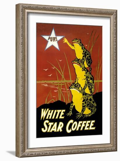 White Star Coffee-U.S. Printing Co-Framed Art Print