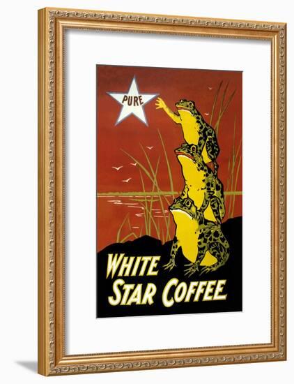 White Star Coffee-U.S. Printing Co-Framed Art Print