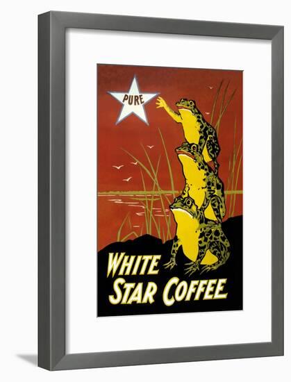 White Star Coffee-U.S. Printing Co-Framed Art Print