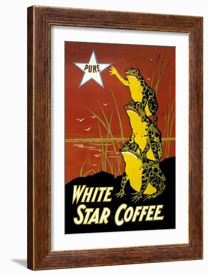 White Star Coffee-U.S. Printing Co-Framed Art Print