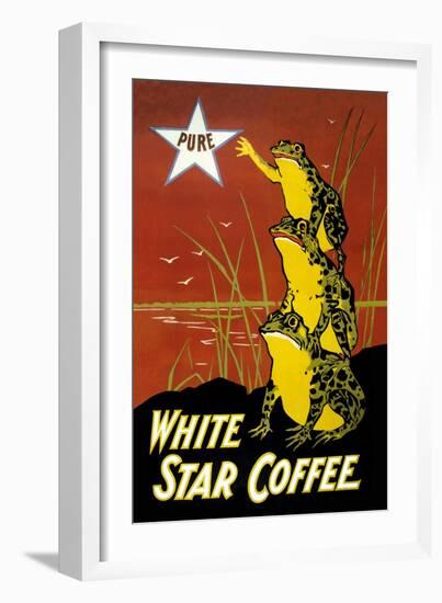 White Star Coffee-U.S. Printing Co-Framed Art Print