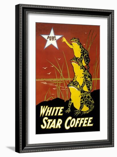 White Star Coffee-U.S. Printing Co-Framed Art Print