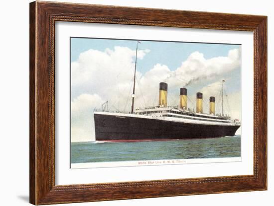 White Star Line, RMS Titanic-null-Framed Art Print