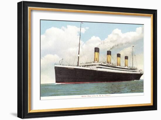 White Star Line, RMS Titanic-null-Framed Art Print