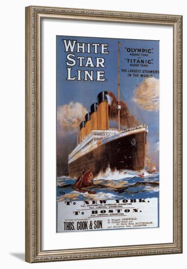 White Star Line-null-Framed Art Print