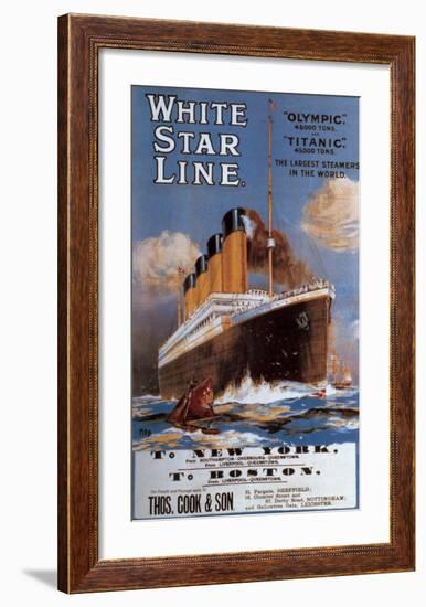 White Star Line-null-Framed Art Print