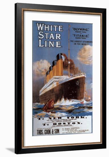 White Star Line-null-Framed Art Print