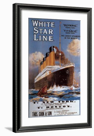 White Star Line-null-Framed Art Print