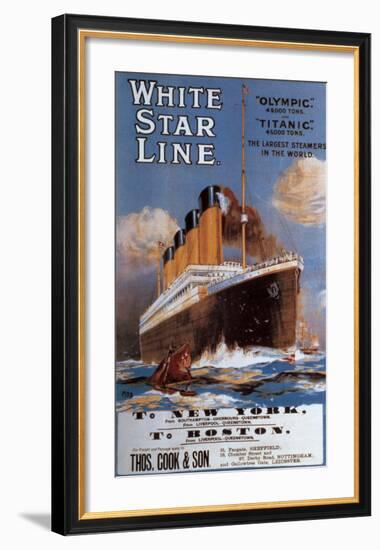 White Star Line-null-Framed Art Print