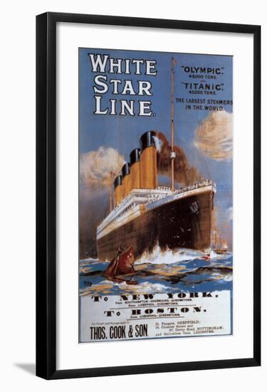 White Star Line-null-Framed Art Print