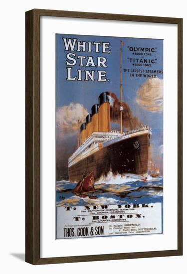 White Star Line-null-Framed Art Print