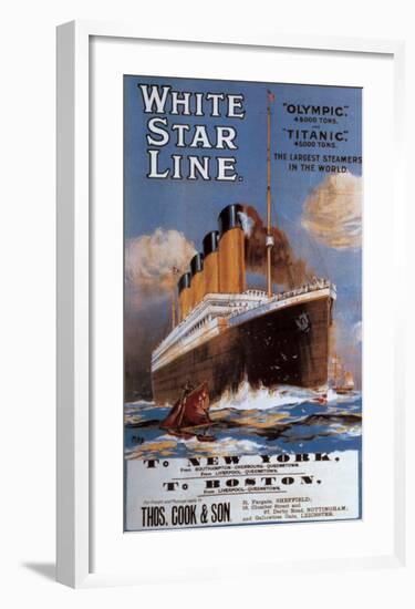 White Star Line-null-Framed Art Print