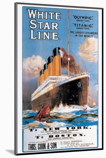 White Star Line-null-Mounted Premium Giclee Print