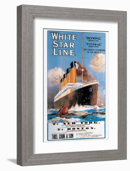 White Star Line-null-Framed Premium Giclee Print