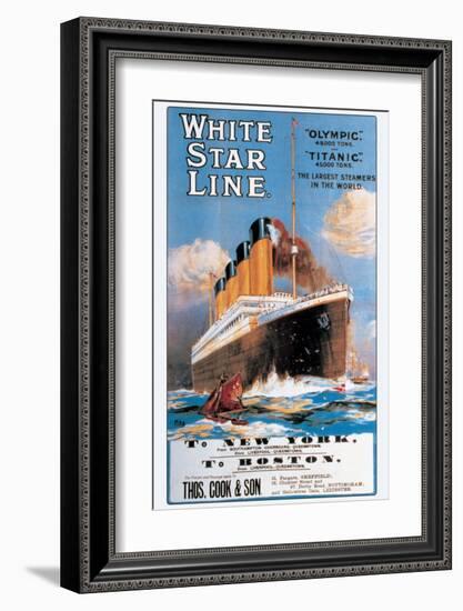 White Star Line-null-Framed Premium Giclee Print