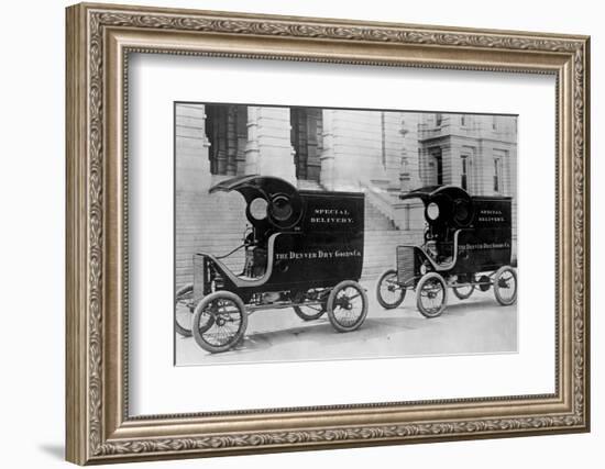 White Steam Trucks-null-Framed Photographic Print