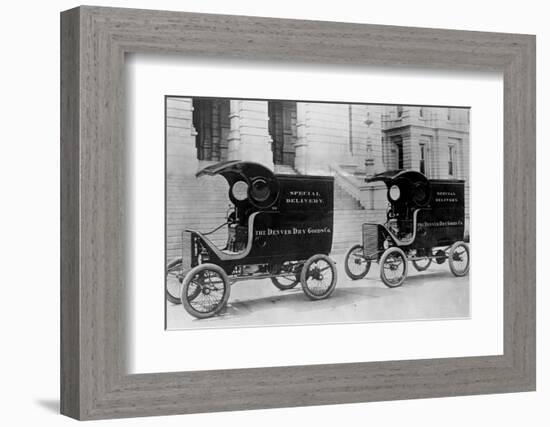 White Steam Trucks-null-Framed Photographic Print