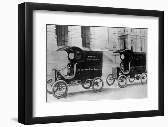 White Steam Trucks-null-Framed Photographic Print