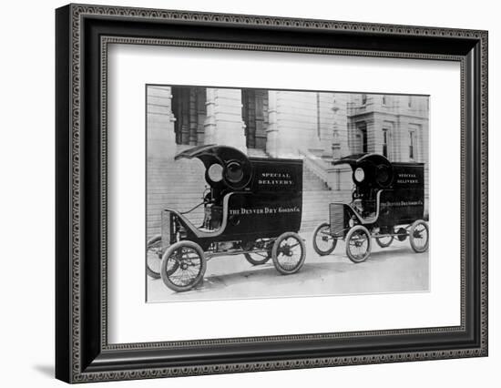 White Steam Trucks-null-Framed Photographic Print