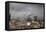 White Stork (Ciconia Ciconia) in Flight over City Buildings. Marakesh, Morocco, March-Ernie Janes-Framed Premier Image Canvas