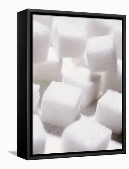 White Sugar Lumps-Jörg Nissen-Framed Premier Image Canvas