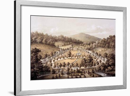 White Sulphur Springs, Montgomery County, from 'Album of Virginia', 1858-Edward Beyer-Framed Giclee Print