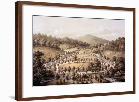 White Sulphur Springs, Montgomery County, from 'Album of Virginia', 1858-Edward Beyer-Framed Giclee Print