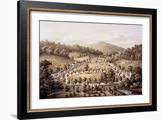 White Sulphur Springs, Montgomery County, from 'Album of Virginia', 1858-Edward Beyer-Framed Giclee Print