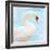 White Swan-Gail Peck-Framed Art Print