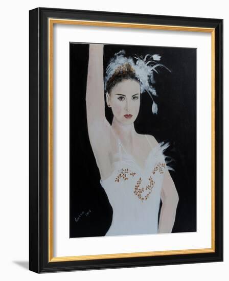 White Swan-Susan Adams-Framed Giclee Print