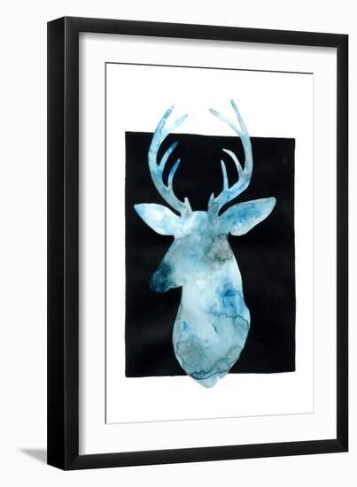 White Tail Bust II-Grace Popp-Framed Art Print